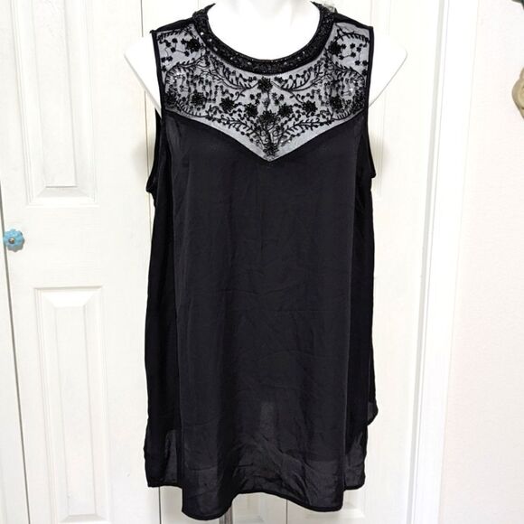 NWT Torrid Mock Neck Beaded Front Women's Tunic Tank - Picture 11 of 16